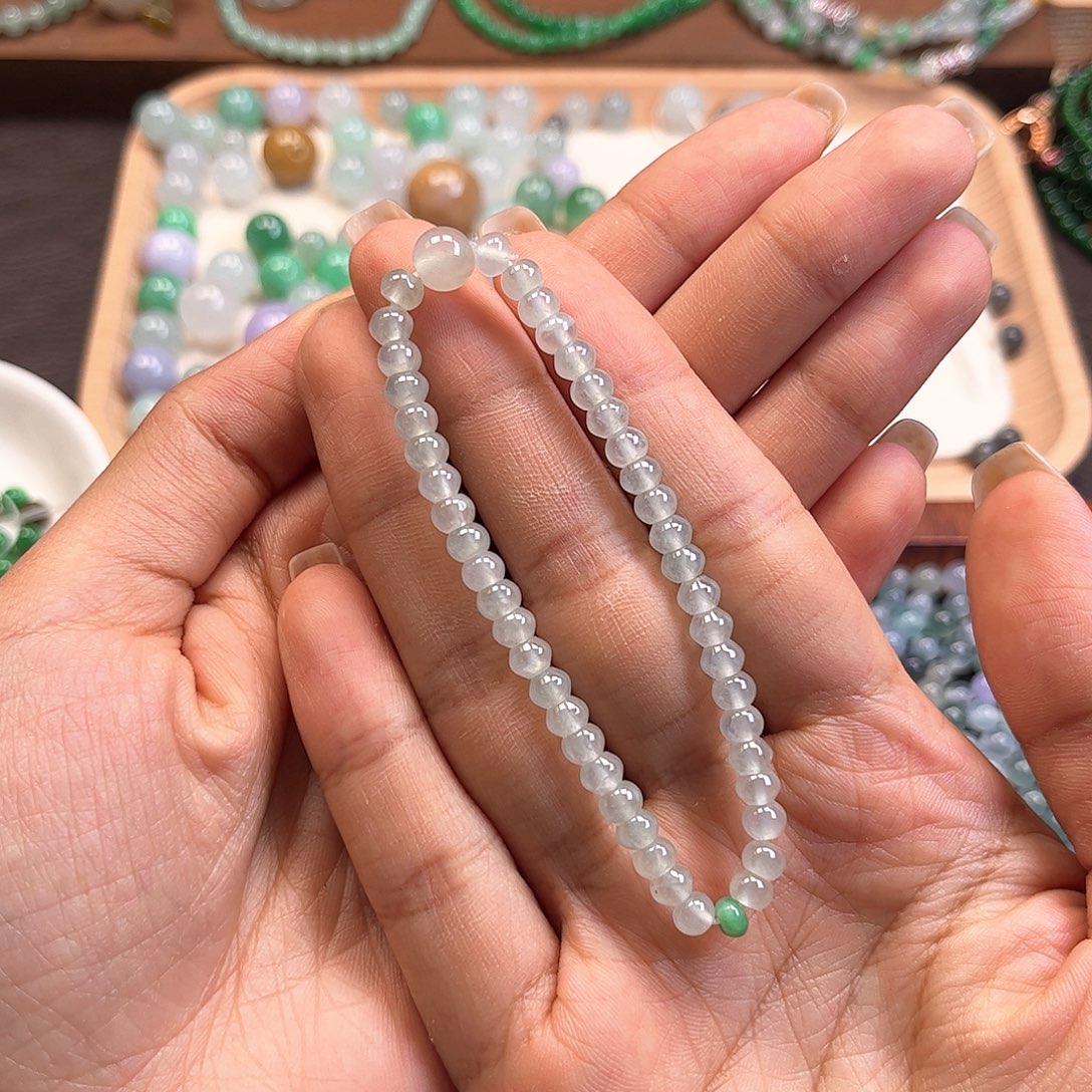 翡翠散珠算盘珠手串
