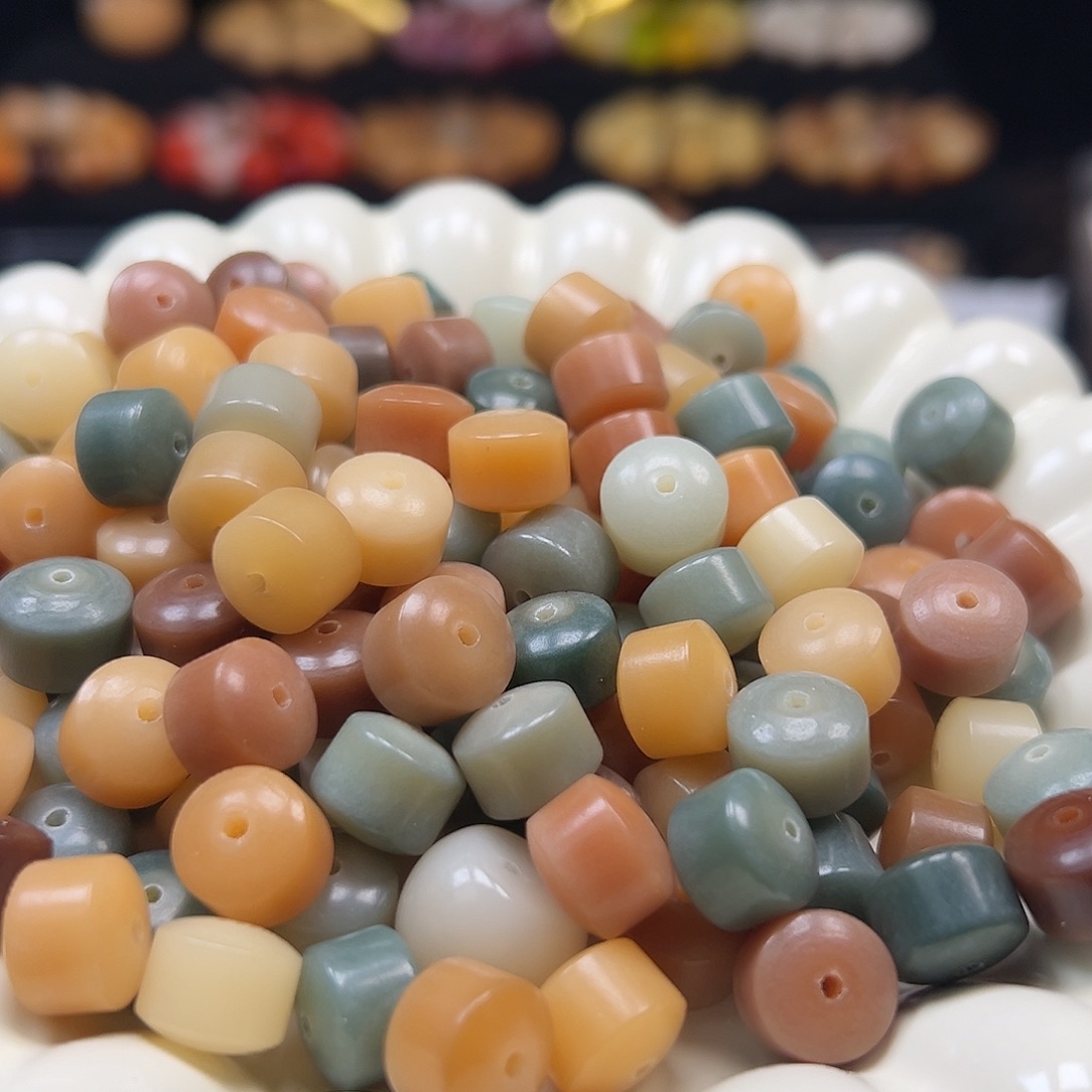 菩提根/象牙果手串微瑕卡11多宝金轮150颗