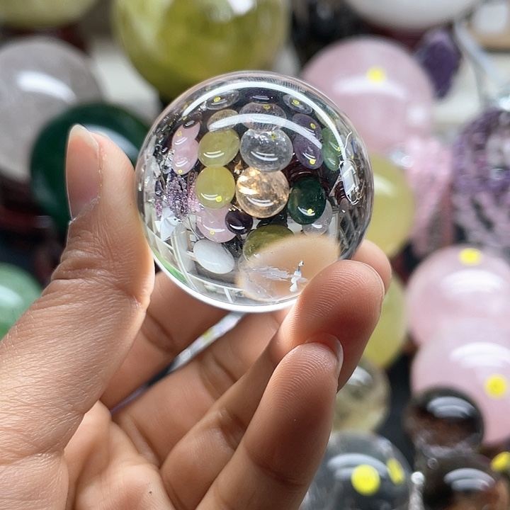 水晶天然水晶卡4.4，4号未镶嵌