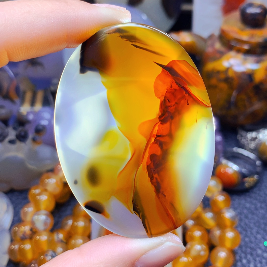 玛瑙/玉髓吊坠8未镶嵌快**我