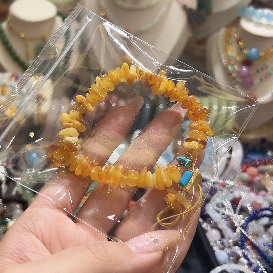 手链琥珀未镶嵌平****