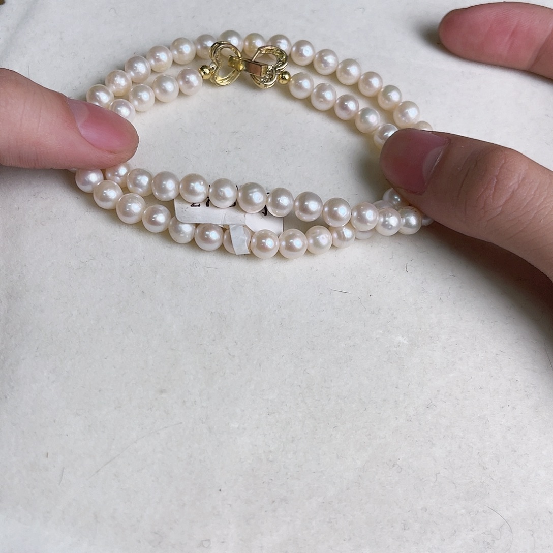 银S925镶嵌淡水珍珠天然珍珠