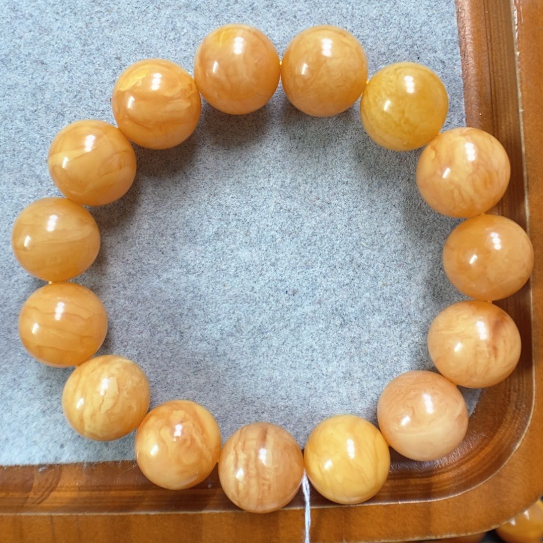 蜜蜡手串未镶嵌蜜蜡手串