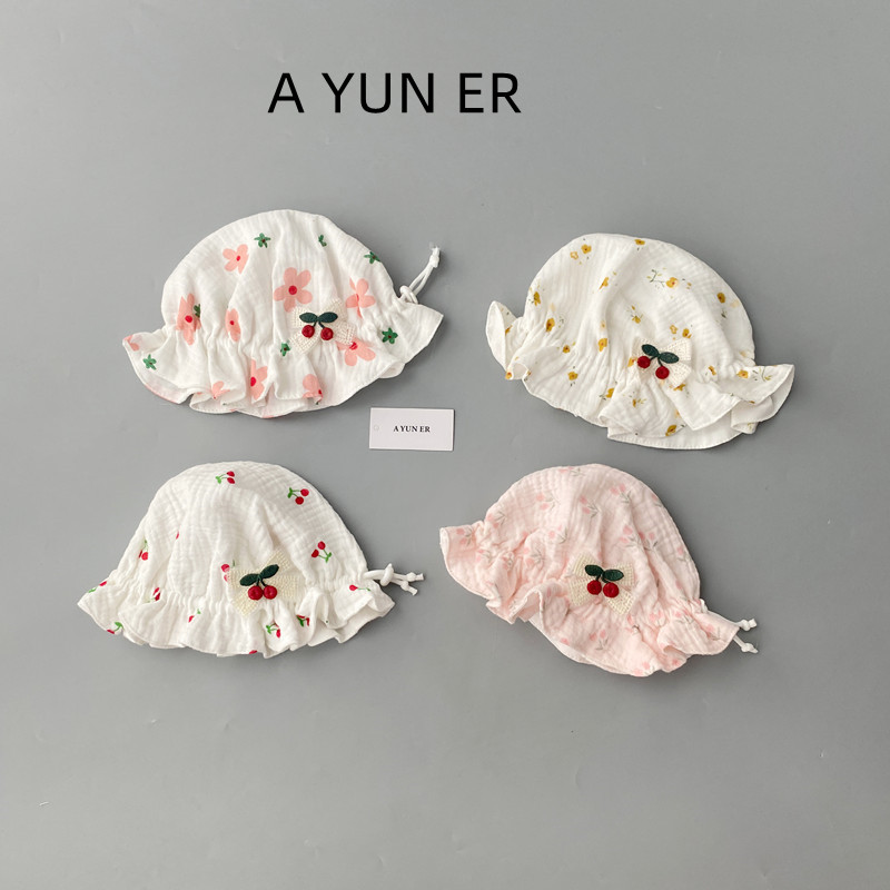 婴儿帽子春秋薄款小月龄宝宝可爱超萌0到3个月女婴幼儿新生儿胎帽