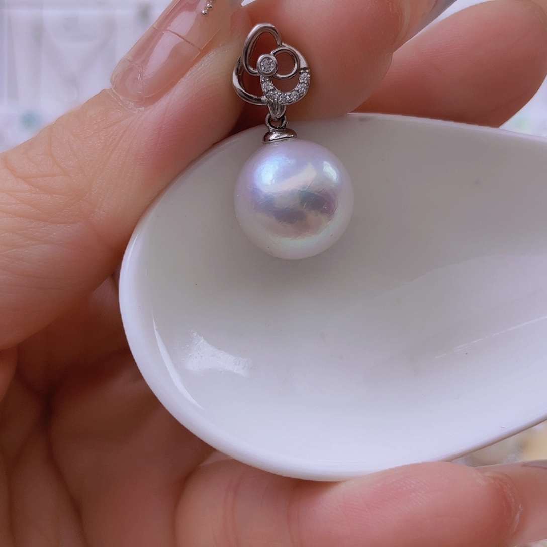 银S925镶嵌吊坠(赠链)淡水珍珠