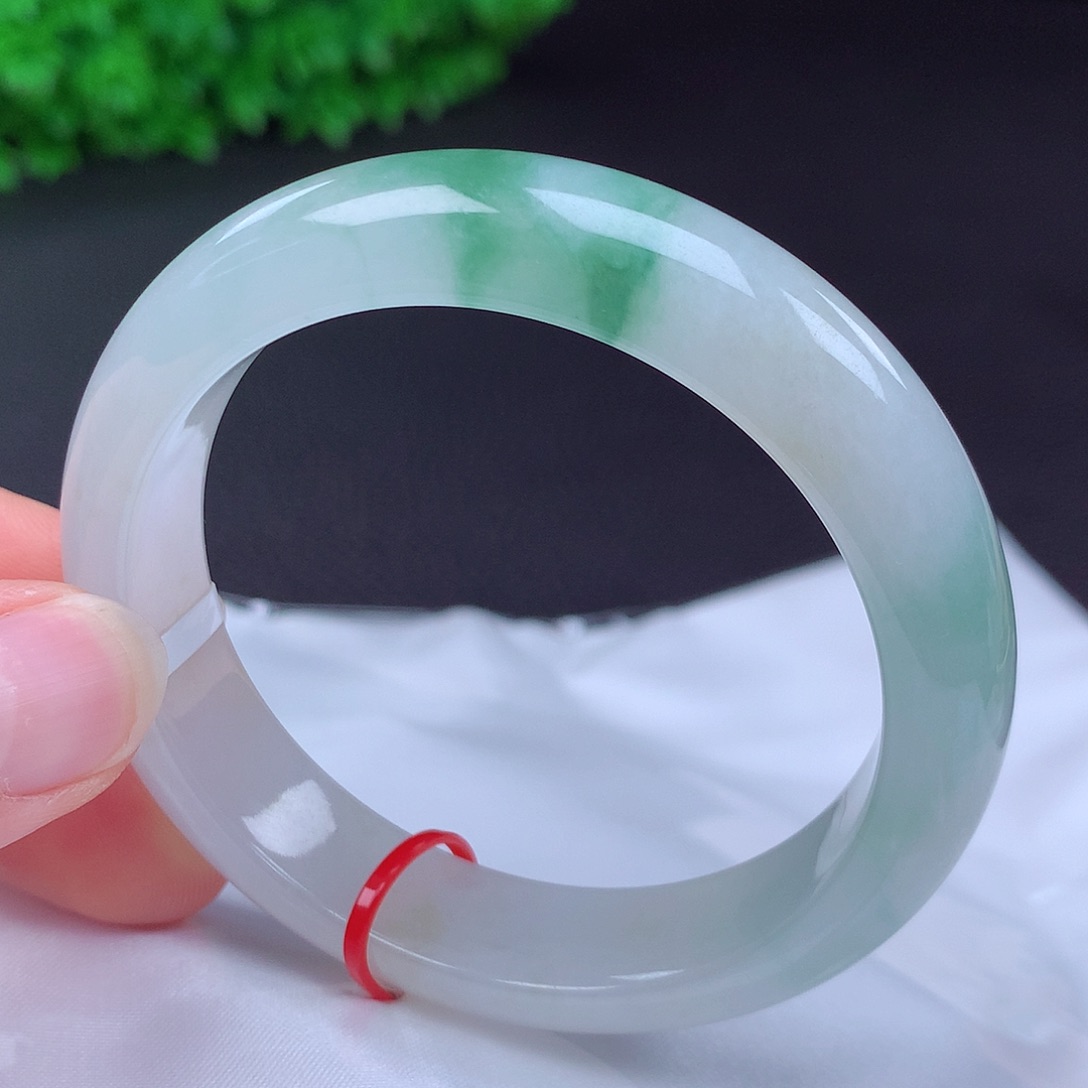 翡翠未镶嵌手镯54圈438023