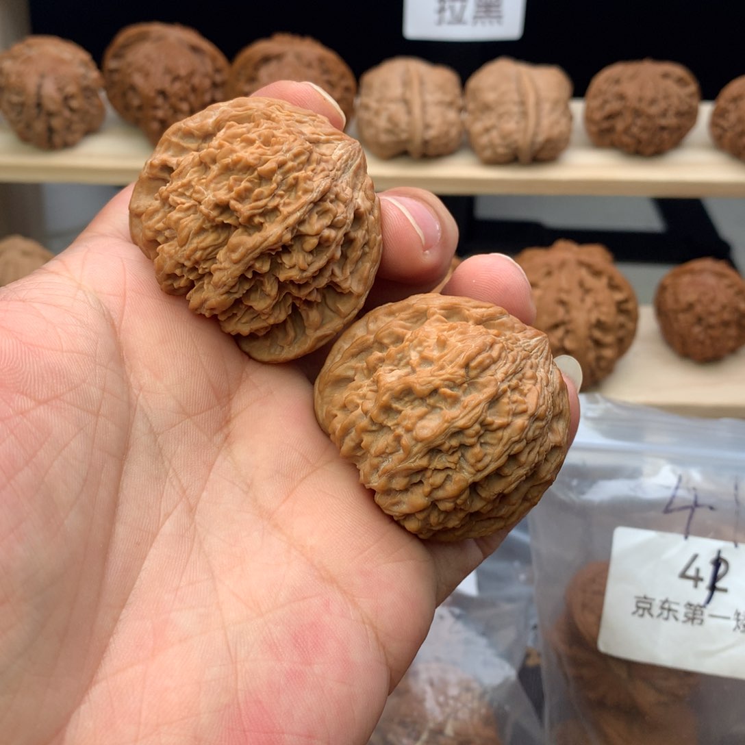 文玩核桃把件43尺全品无修满天星