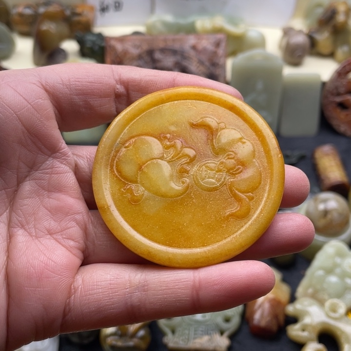 蛇纹石玉颈饰未镶嵌36