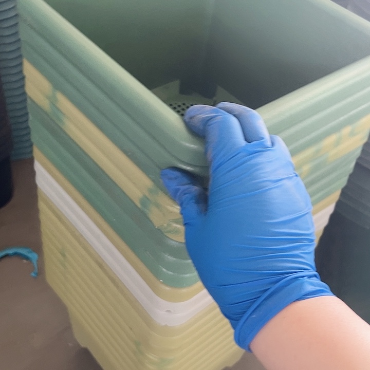 塑料瑕疵球根盆发5个方盆