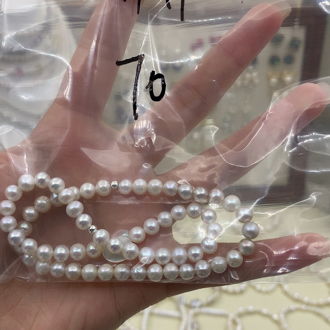 淡水珍珠耳饰银S925镶嵌