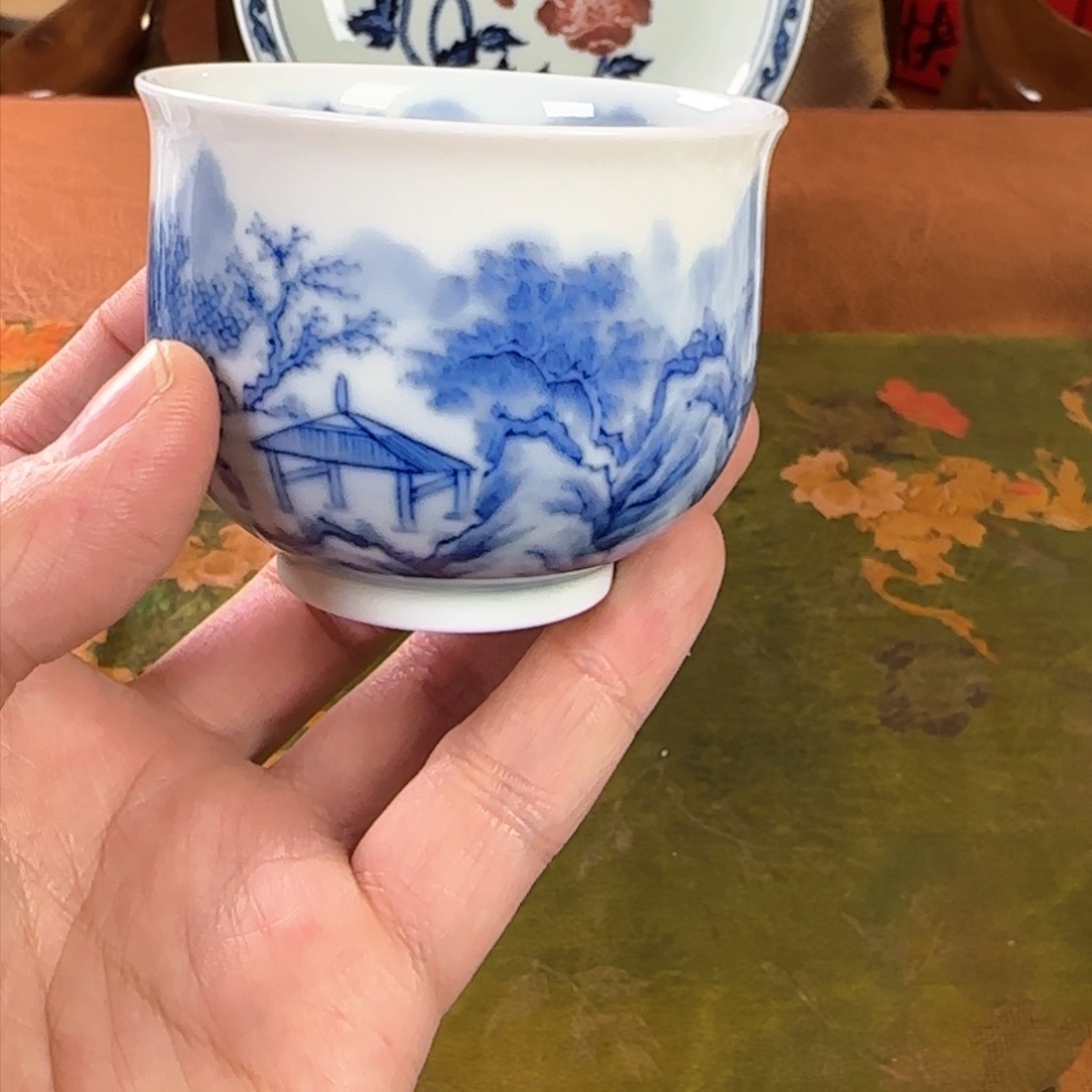 杯子景德镇手工手绘
