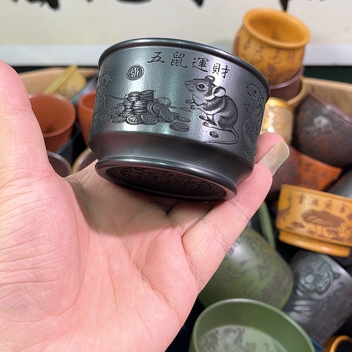 茶杯紫砂全手工紫砂主人杯
