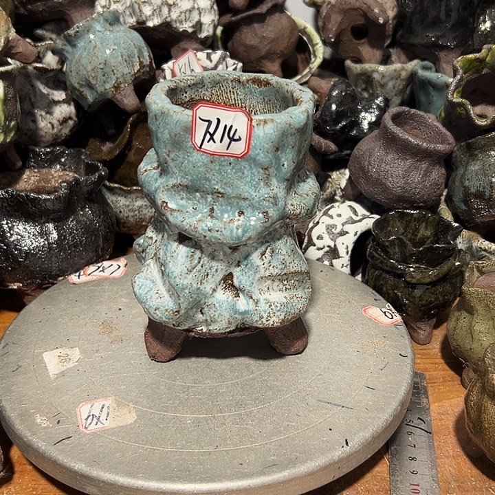 粗陶花盆制作就这样了，