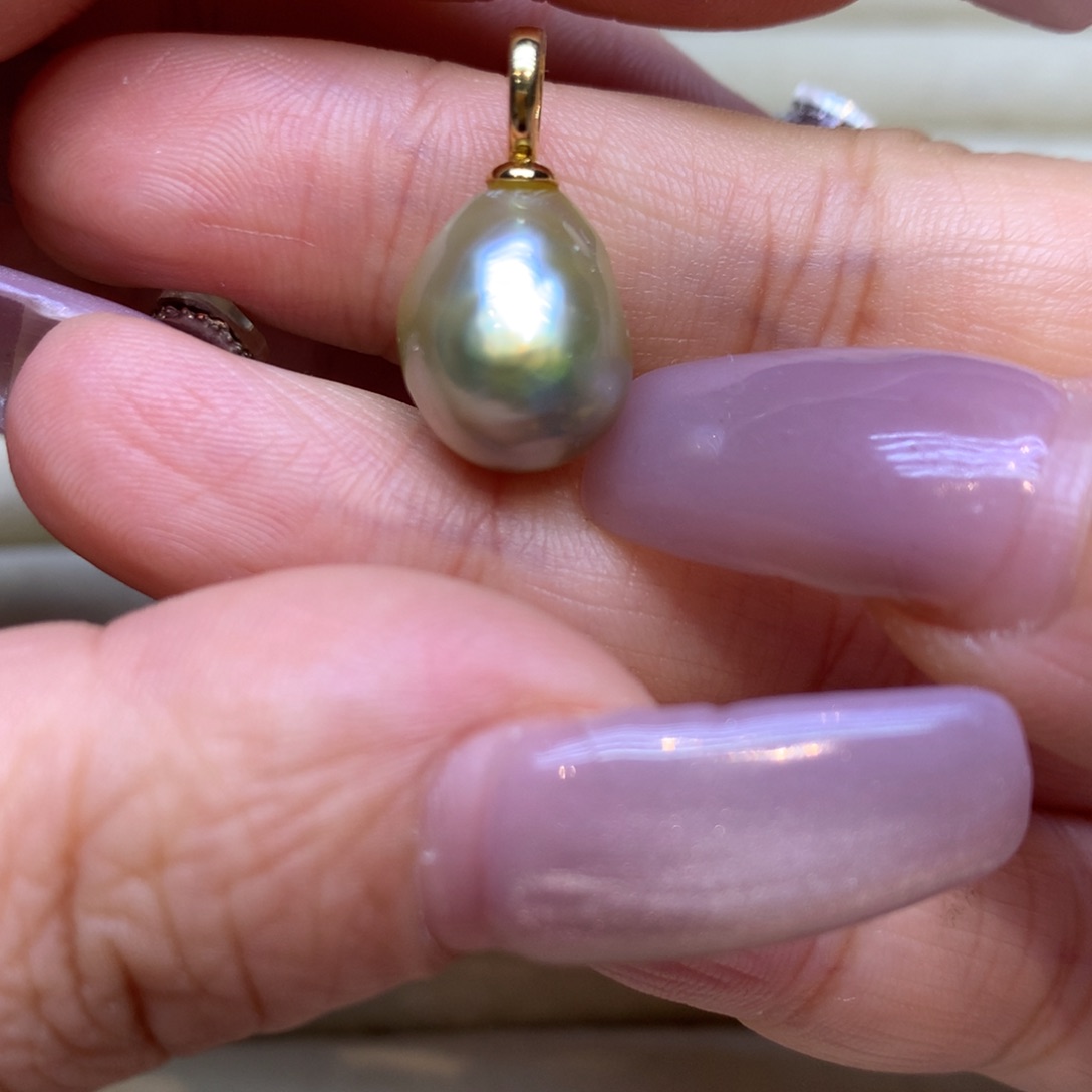 颈饰银S925镶嵌海水珍珠