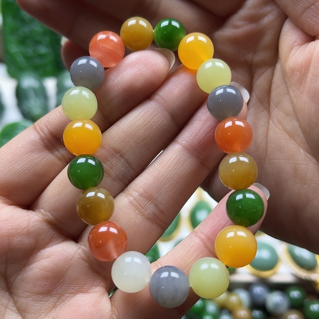 和田玉手串未镶嵌