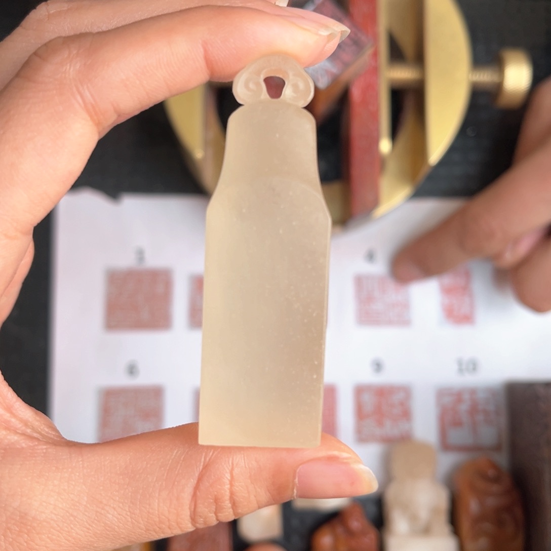 青海石皮*现场纯手工篆刻