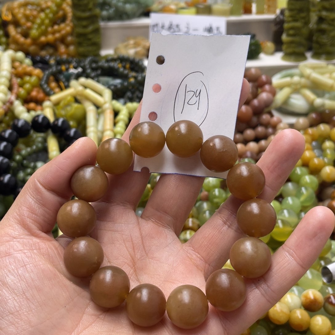 蛇纹石玉手链未镶嵌