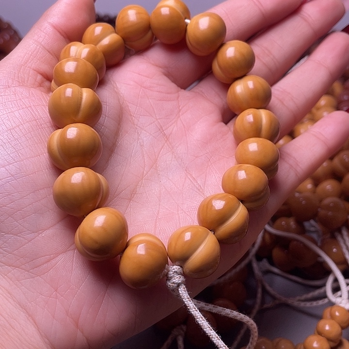 猴头核桃手串16尺寸镜面柯基屁桃手持全品无暇