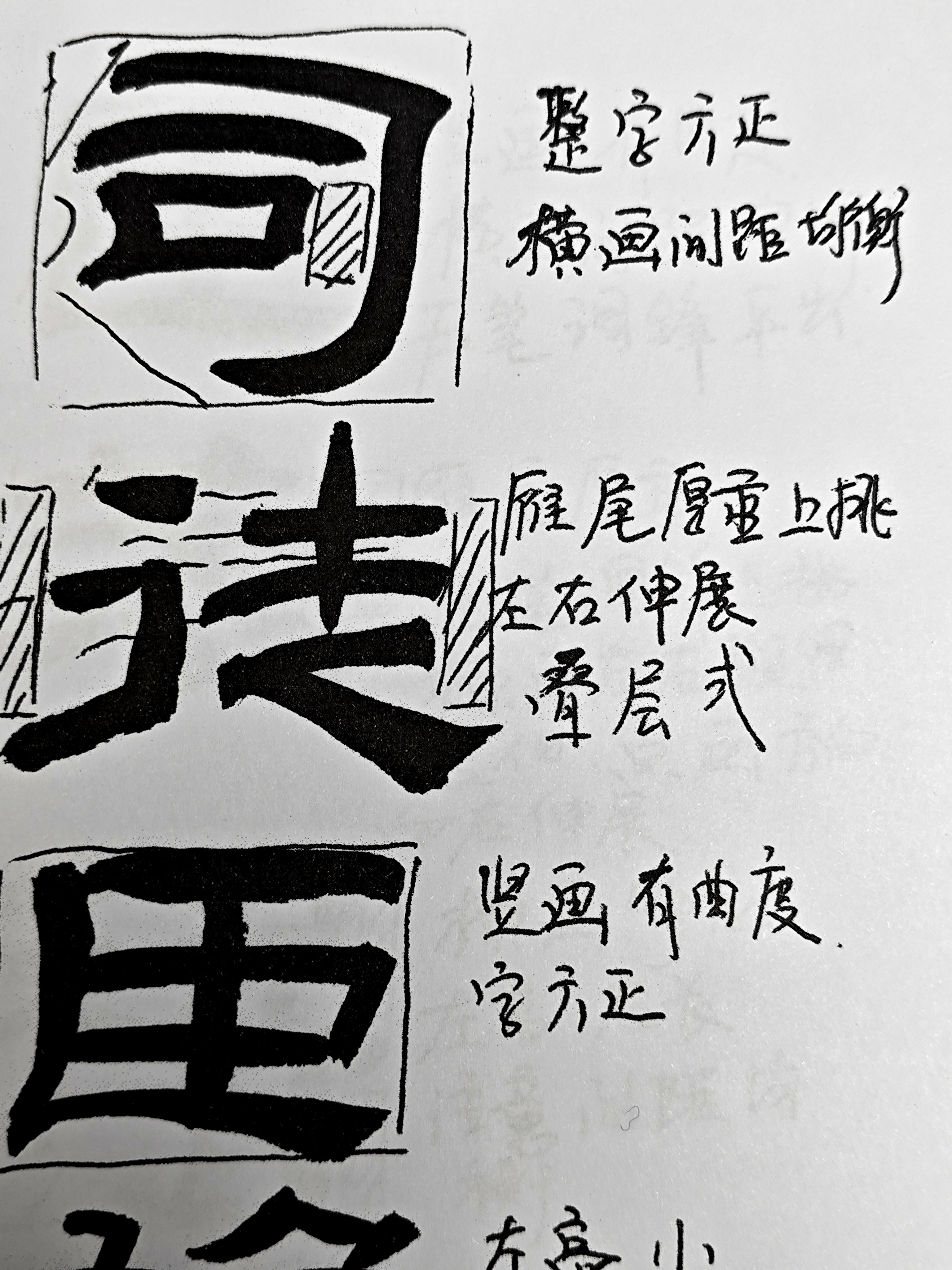 乙瑛碑教学手稿隶书入门书法毛笔字字析学习教程字帖临摹篇