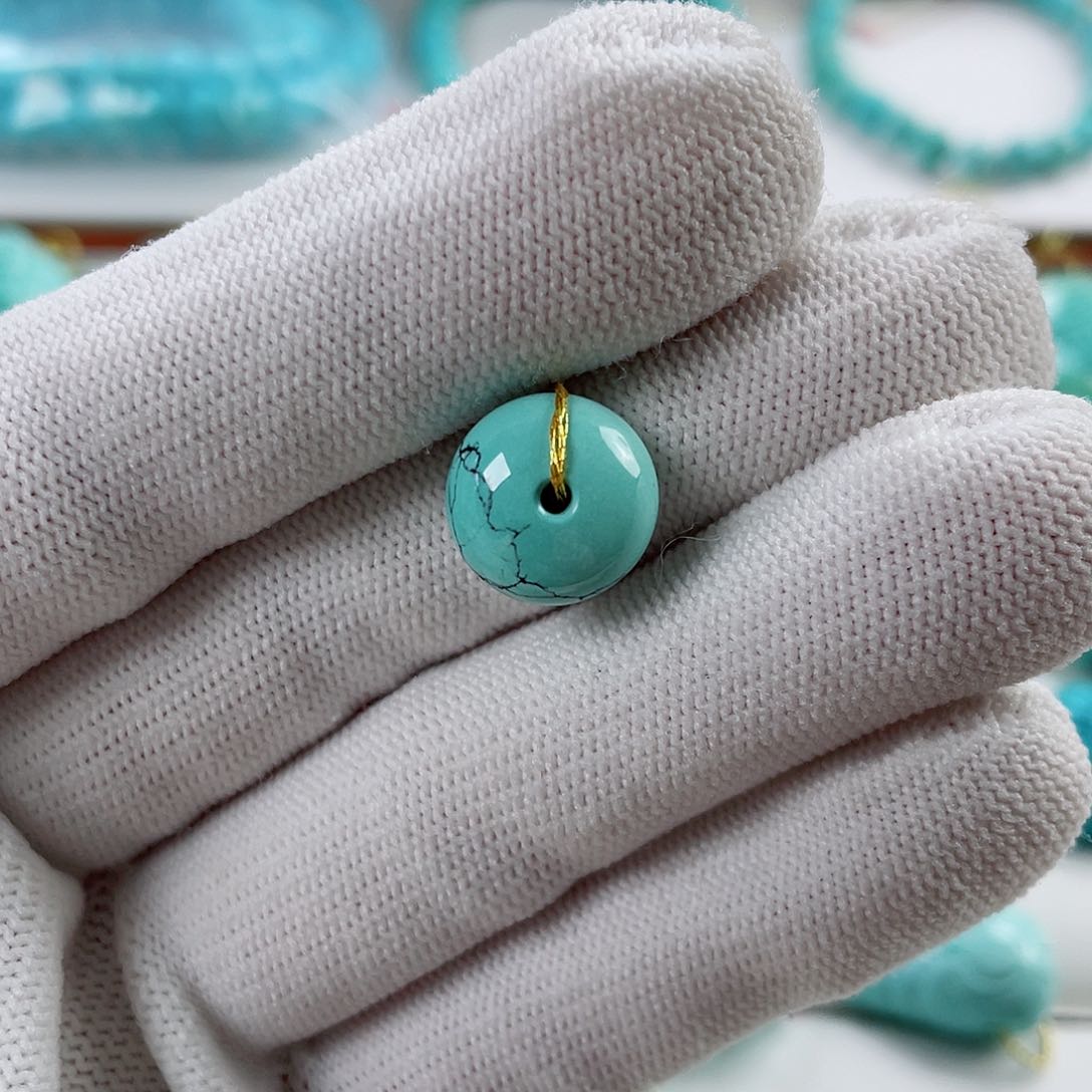 绿松石车挂未镶嵌