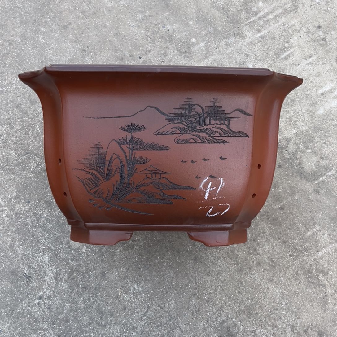 紫砂花盆盆景艺术