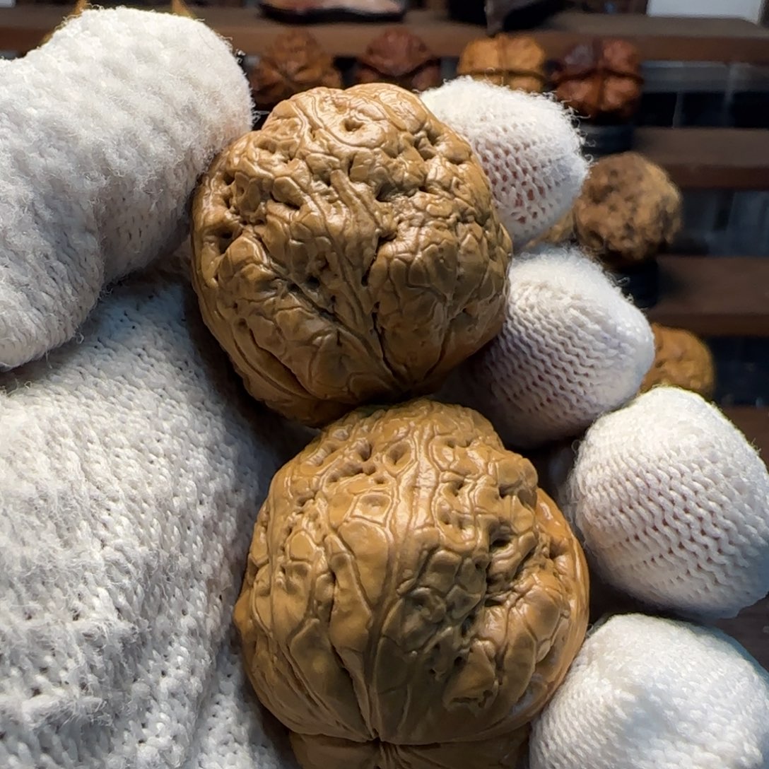 文玩核桃把件肌肉达摩