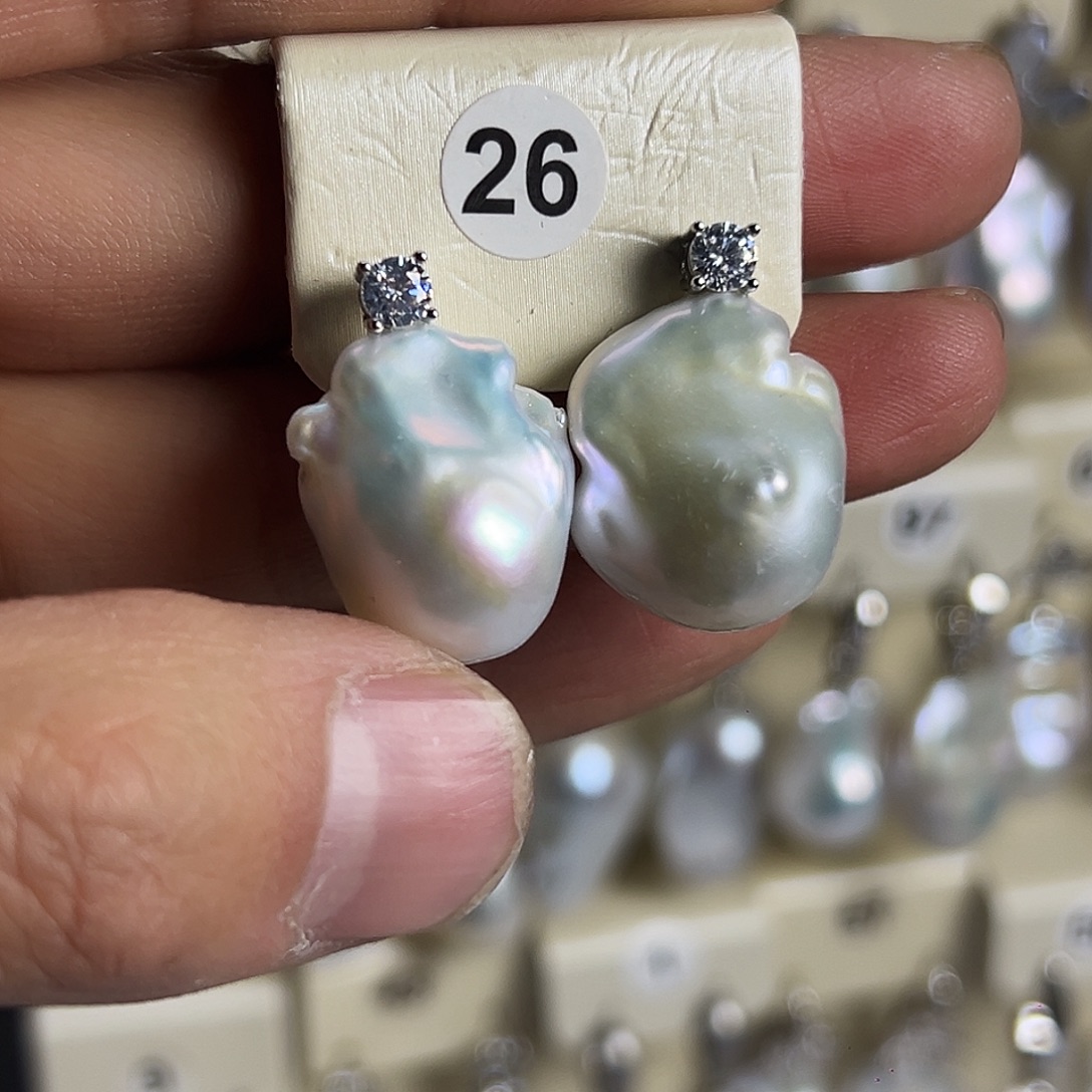 耳饰未镶嵌淡水珍珠