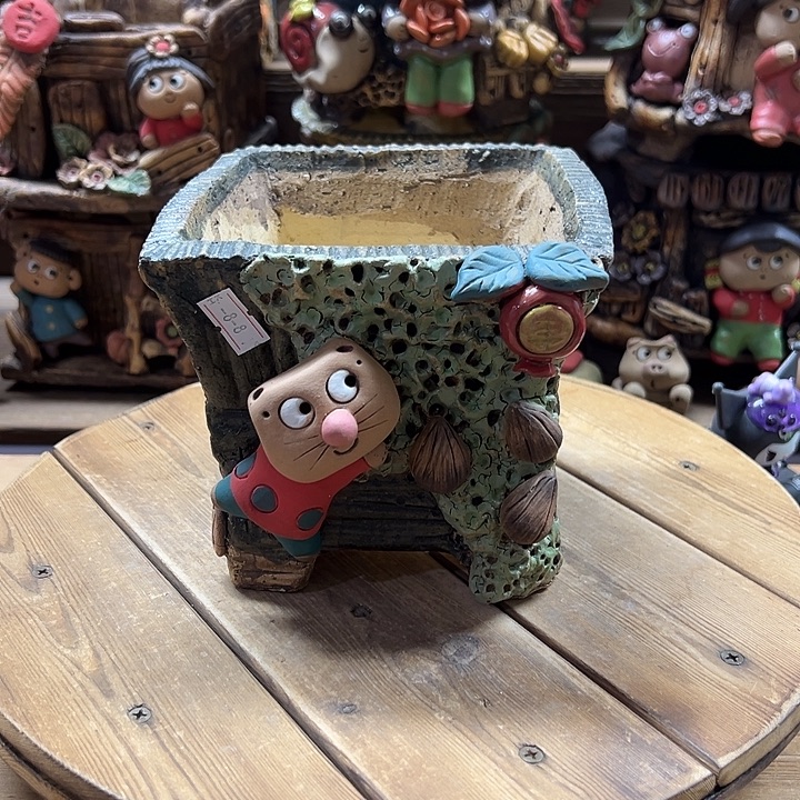 嘻哈多肉花盆百搭