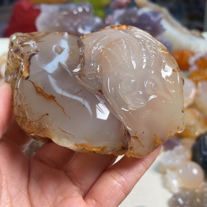 玛瑙/玉髓未镶嵌吊坠(不含链)