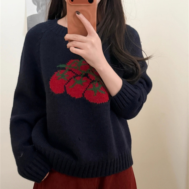 【701~800】秋冬针织衫圆领长袖针织开衫外穿打底衫上衣（直播链接）