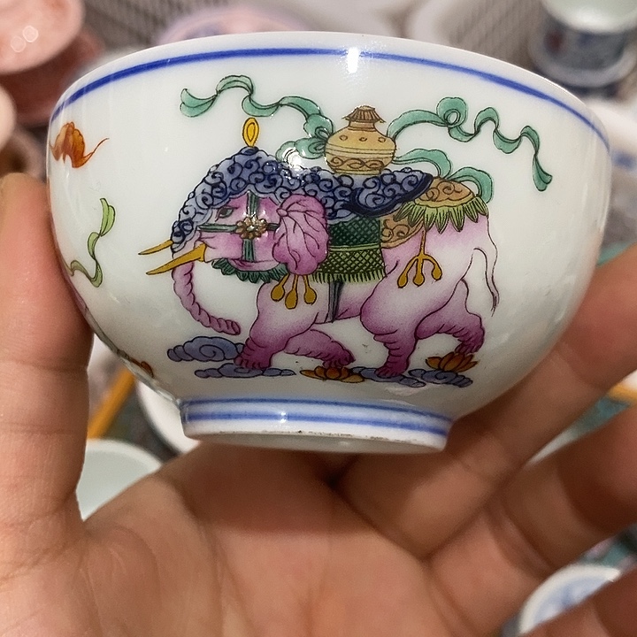 陶摆件景德镇陶瓷主人杯23455