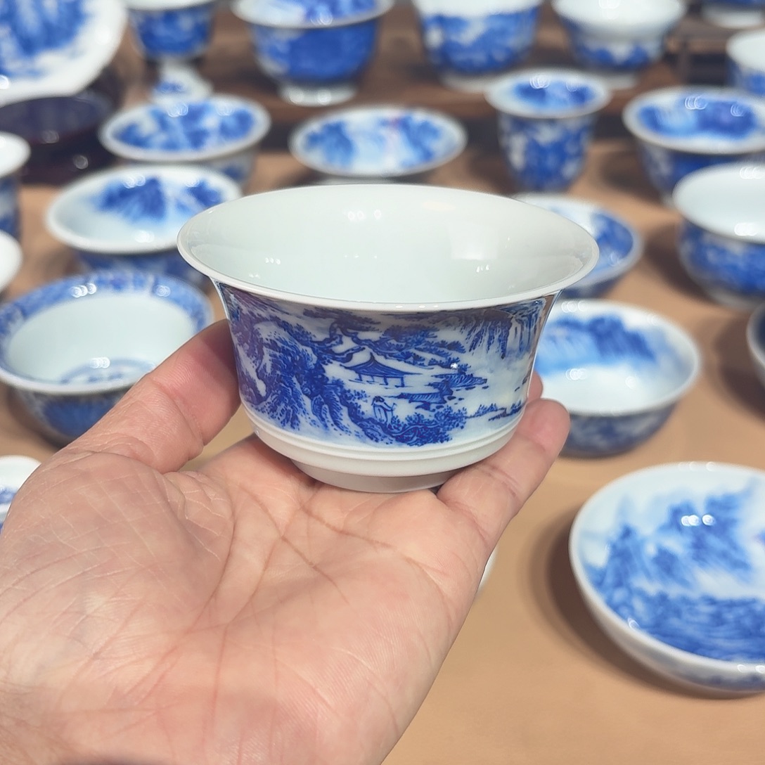 景德镇纯手绘单杯微瑕