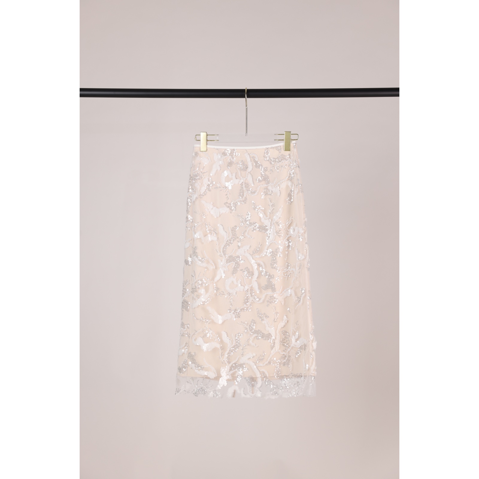 【安安原创】雪松恋曲  重工钉珠刺绣秋冬时尚珠片半身裙#038