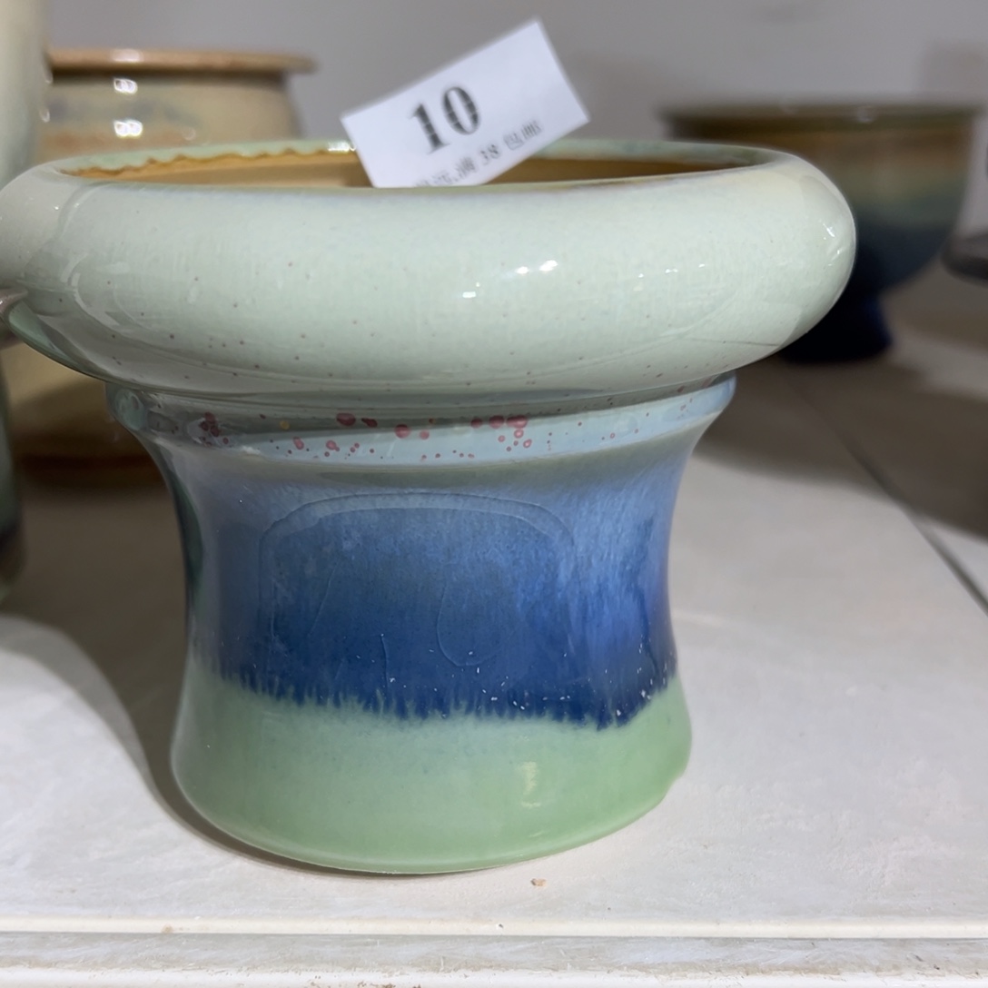 红陶口9高9 景德镇手工花盆