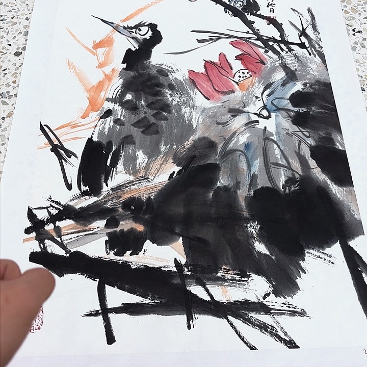 国画戈炳南老先生非卖品