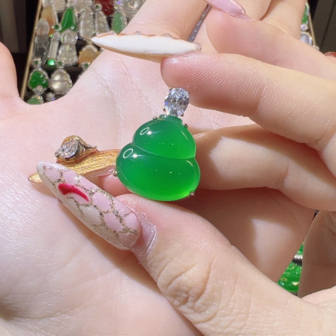 玛瑙/玉髓颈饰银S925镶嵌夜**媚