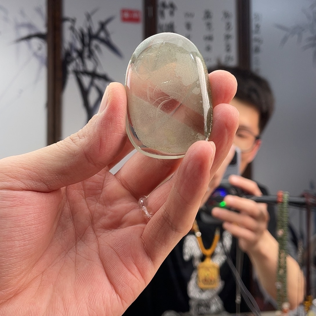 e***e未镶嵌手链水晶绿幽灵大牌牌