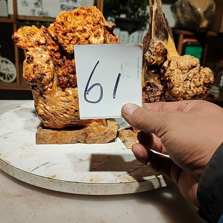 松木发****肥61北沉香琥珀木天然造型山水摆件