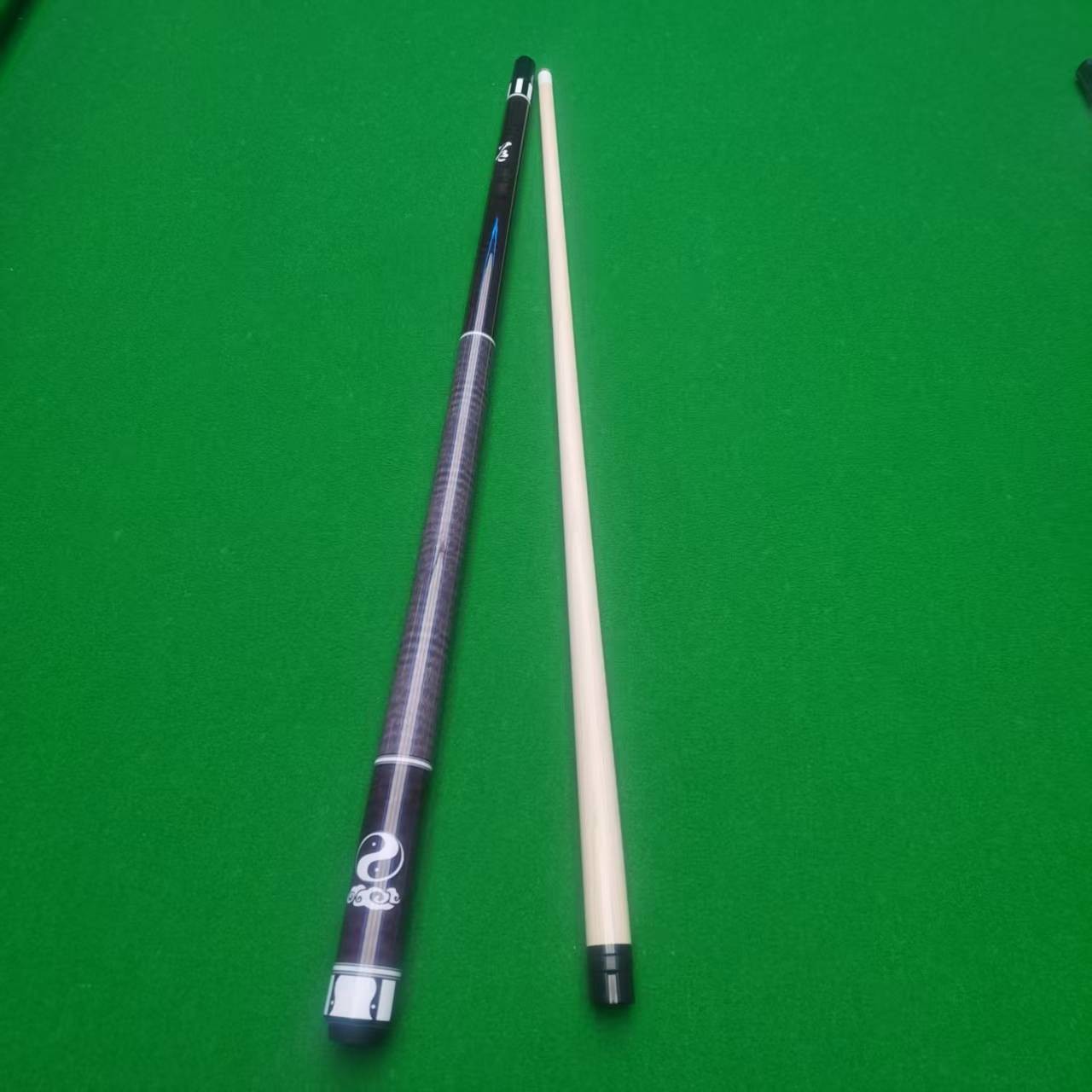 【灰太急】美式慢八牙1/2分体大头台球杆适用于中式斯诺克中八