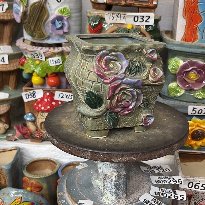 粗陶材质多肉花盆