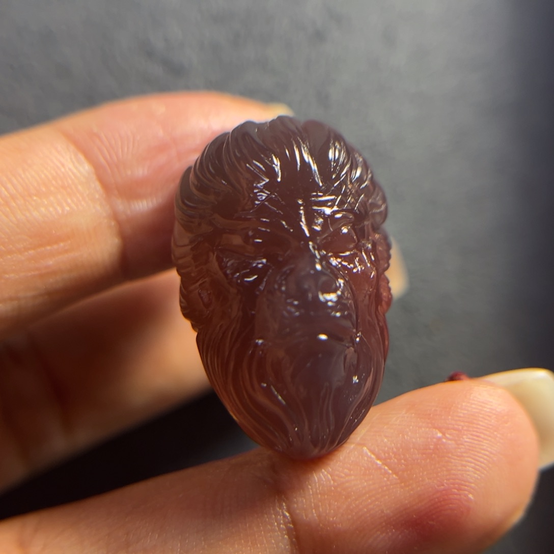 南红玛瑙大圣头未镶嵌