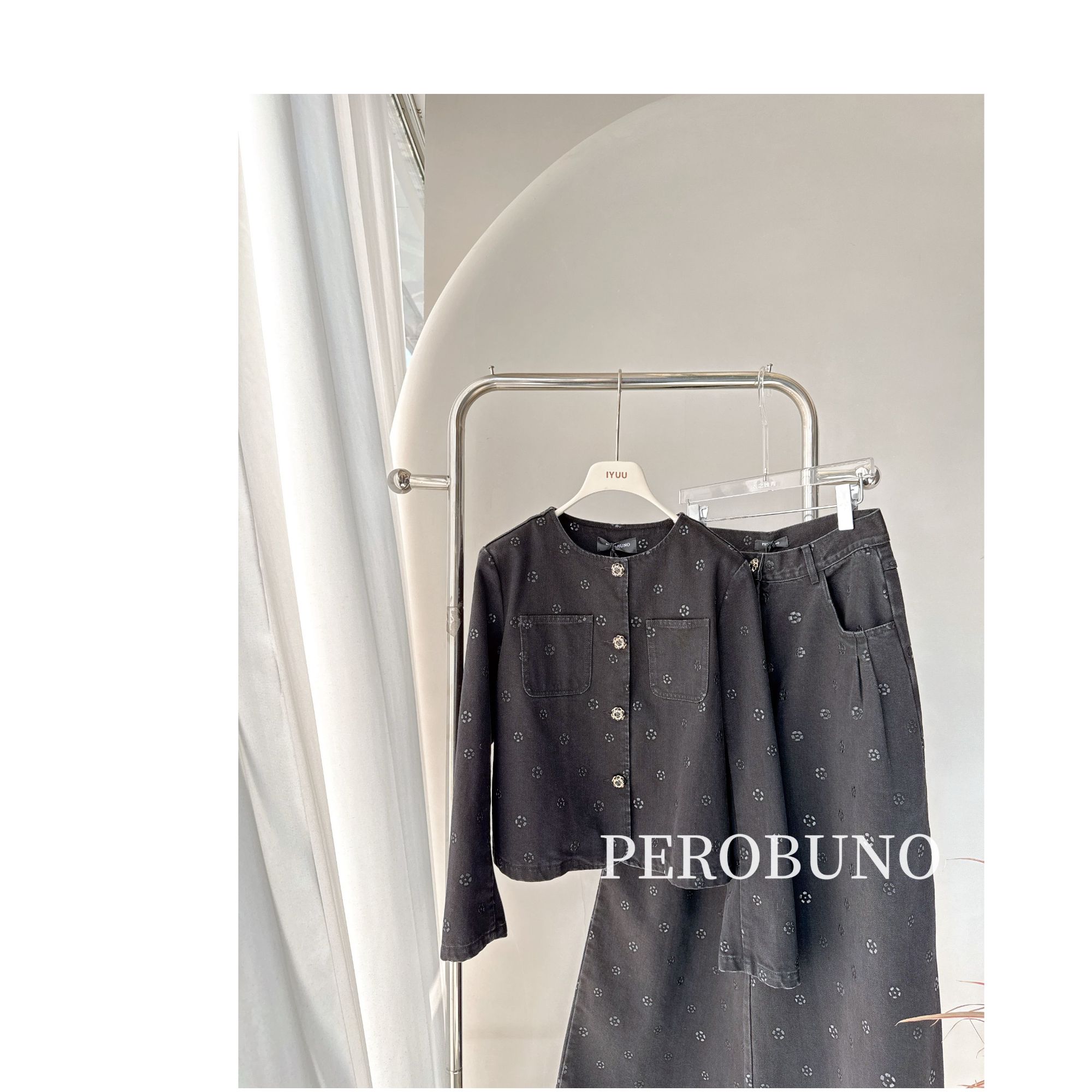 PEROBUNO 牛仔套装裤子