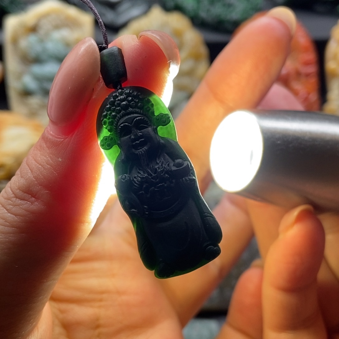定制翡翠未镶嵌T财神爷