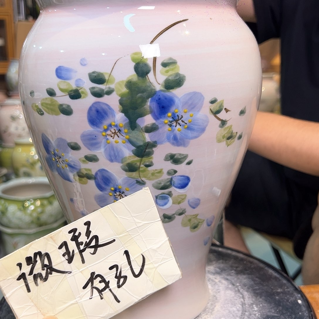景德镇陶瓷花盆微瑕0798