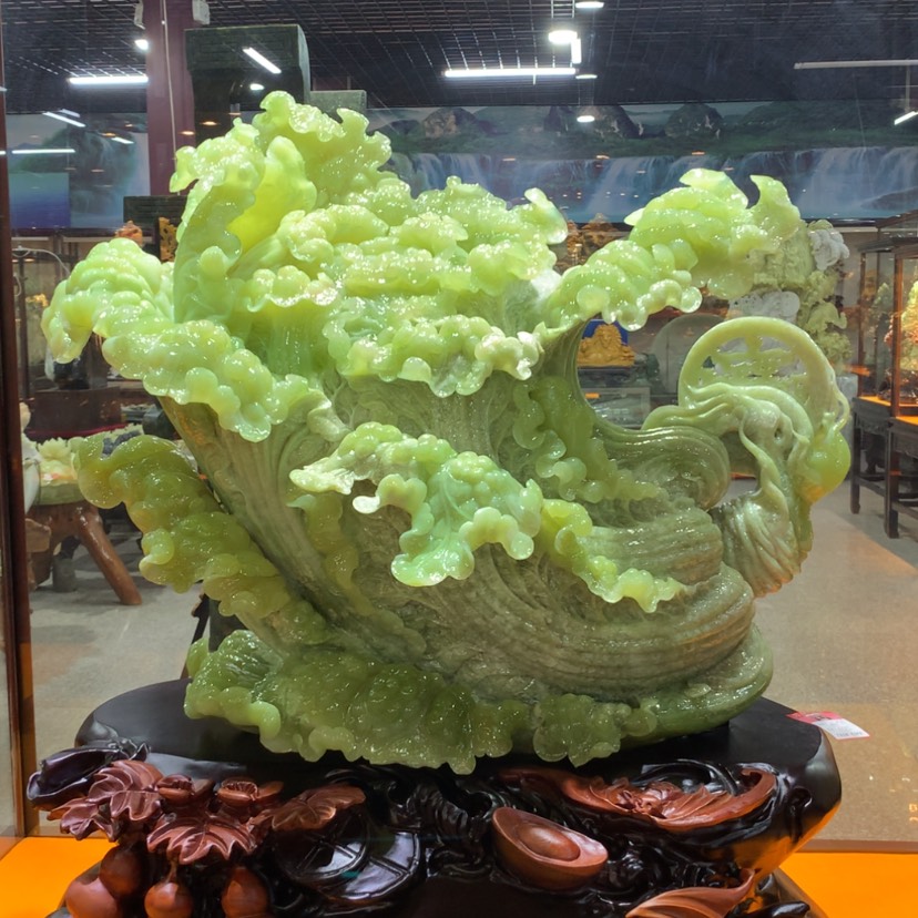 【闪购商品】蛇纹石玉摆件覆膜未镶嵌