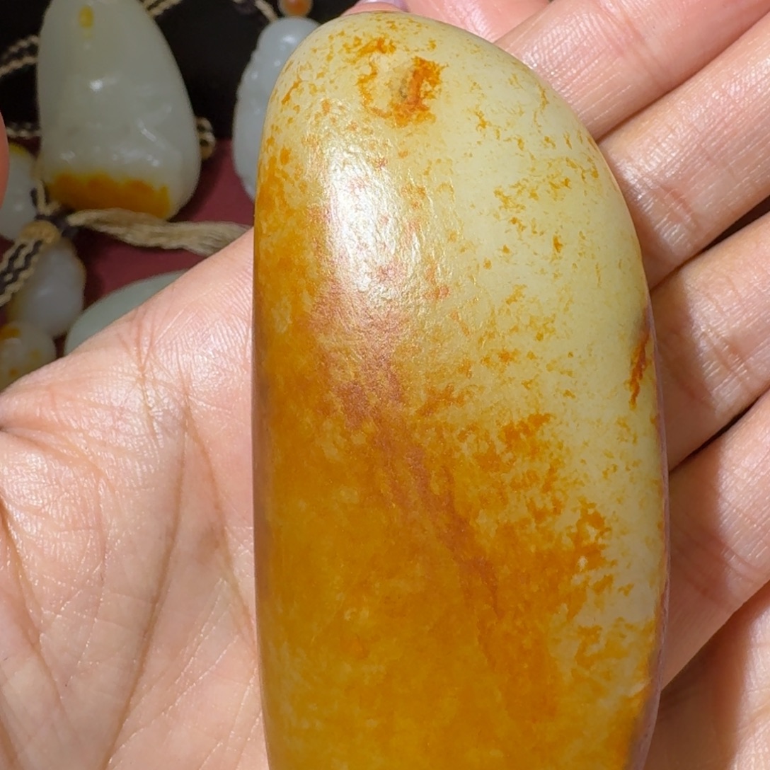 乾***魄和田玉未镶嵌挂件