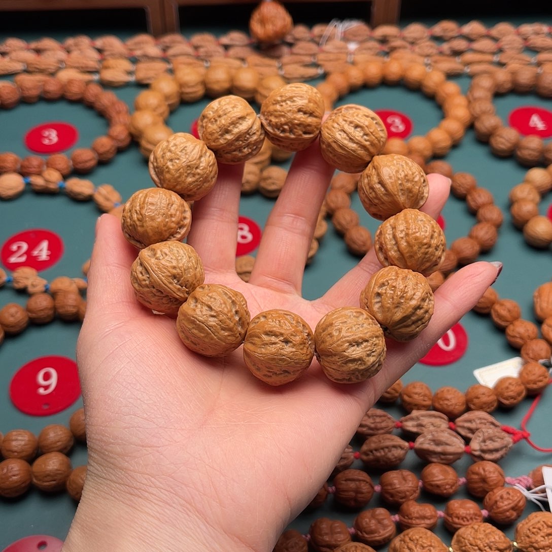 文玩核桃手串23尺寸蛙蟾