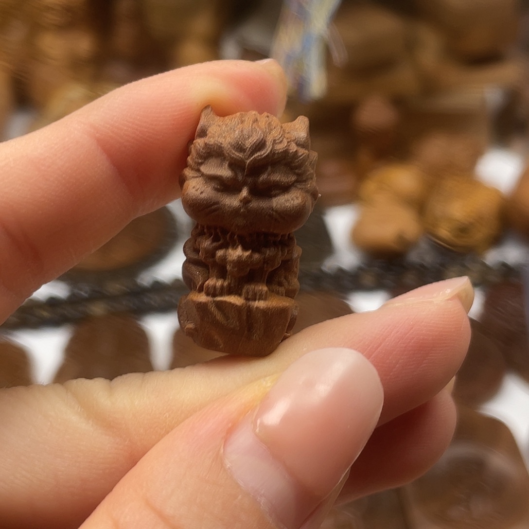 檀香木无事牌猫王老山檀香