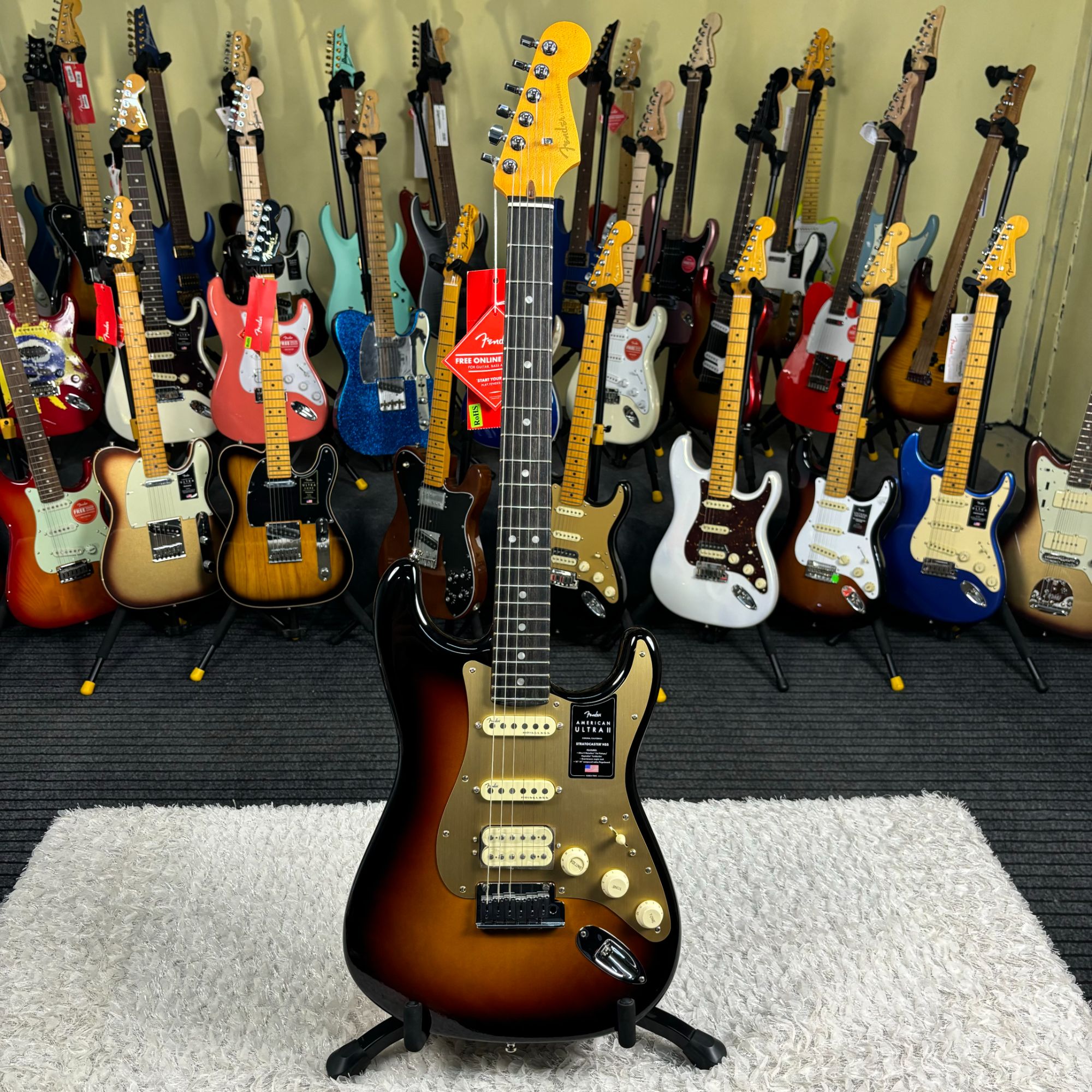 特价琴Fender芬达美超二代ST电吉他乌木指板0119151712日落色渐变