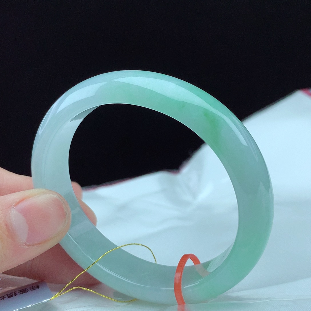 翡翠手镯未镶嵌54贵妃0144